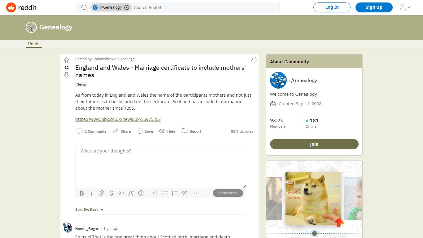 England and Wales - Marriage certificate to include mothers' names